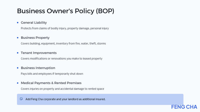 Business Owner's Policy